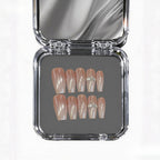 Creamy Crystal Luxe | Nude Skin-tone & Gemstone Nails