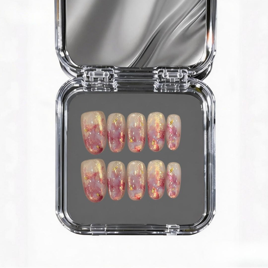 Watercolor Nebula | Cat-eye Swirl Artisan Nails