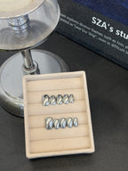 Liquid Silver Mirror | Full Chrome Short Square Nails