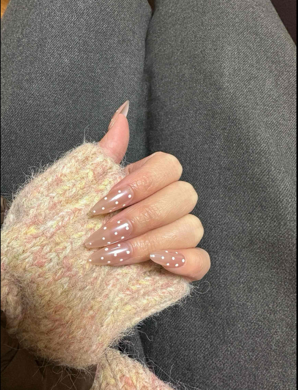 Dotty Glaze | Polka Dot Pearl Chrome Nails