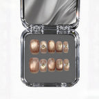 Emerald Croc Emboss | Textured Animal Print Press-on Nails